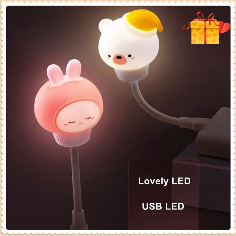 

New LED USB Style Small LED Desk Lamp Night Lights Bedroom baby room Decoration Kid Room Night Light Night rise lactation lamp