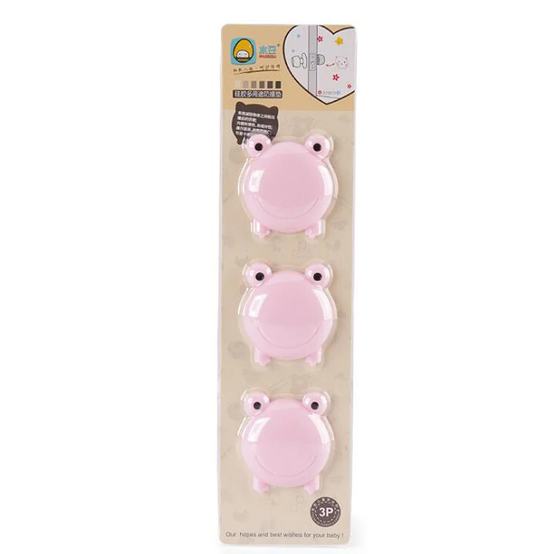 

3PCS/Set Wall Protector Savor Cartoon Animal Door Stopper Doorknob Shockproof Crash Pad Stop PP Door Handle Stopper