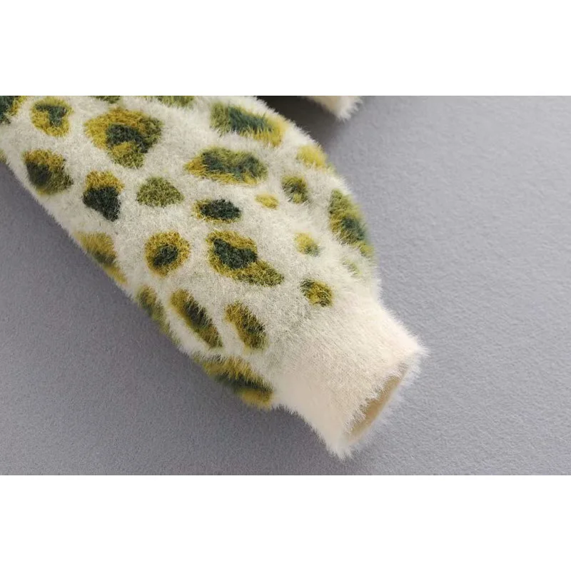 

2020 New Women Knitted Pullover Sweater Print O-Neck Long Sleeve Sweater Female Fashion Casual Women Clothes