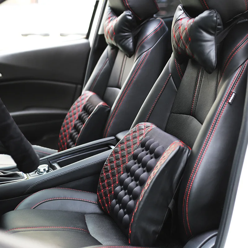 Электрическая подушка для автомобиля Массажная поддержка поясницы шеи защиты