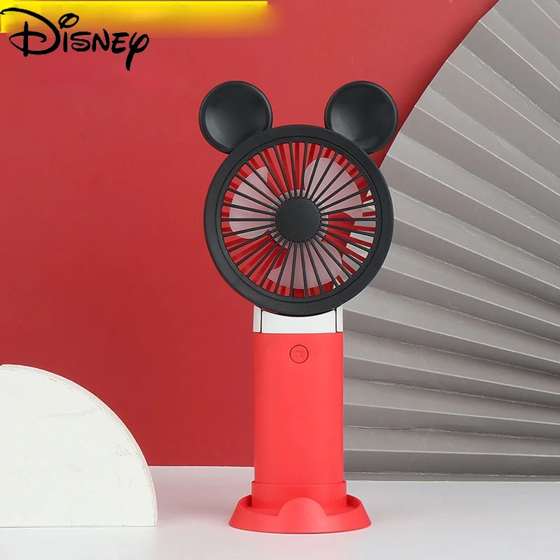 

Disney Cartoon Mickey Mouse Mini Fan Usb Charging Student Dormitory Small Handheld Portable Large Wind Mute Fan