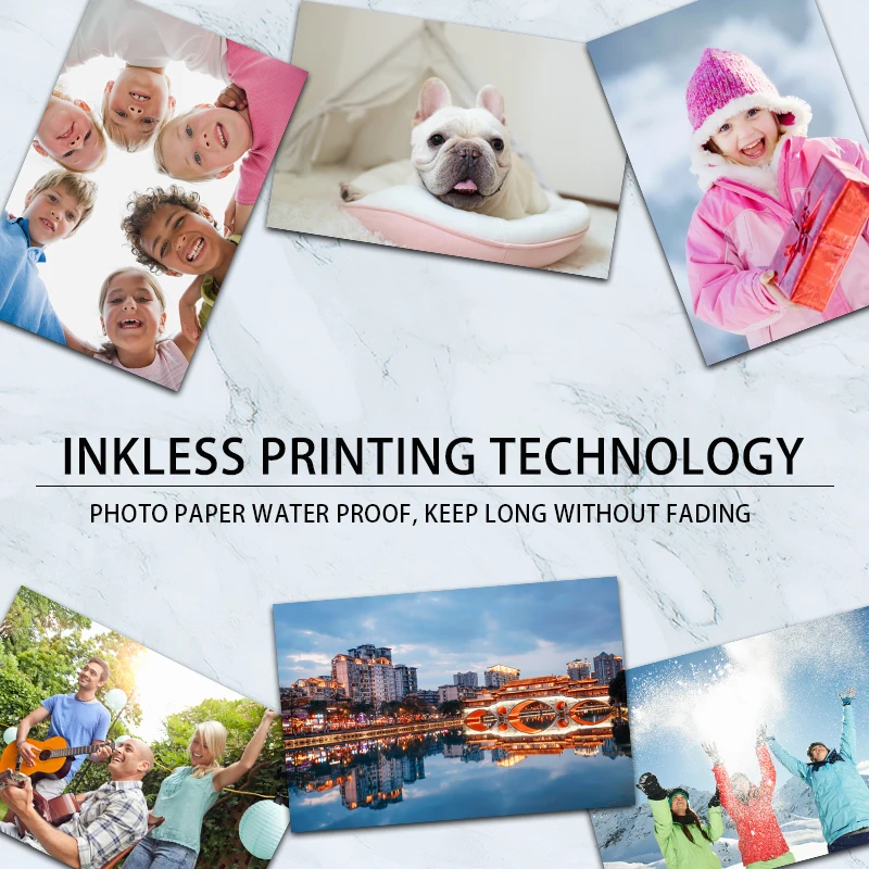 Фотобумага UniPlus Zink для hp Sprocket Pocket photo paper Sticky backped Picture 2x3 inch Snapshot sticker Printer |
