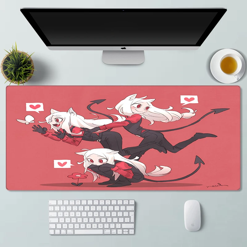 

Gamer Keyboard Mat Helltaker Mouse Pad Desk Protector Anime Mouse Pad Large Csgo Pc Gaming Room Accessories Cute Mousepad Razer