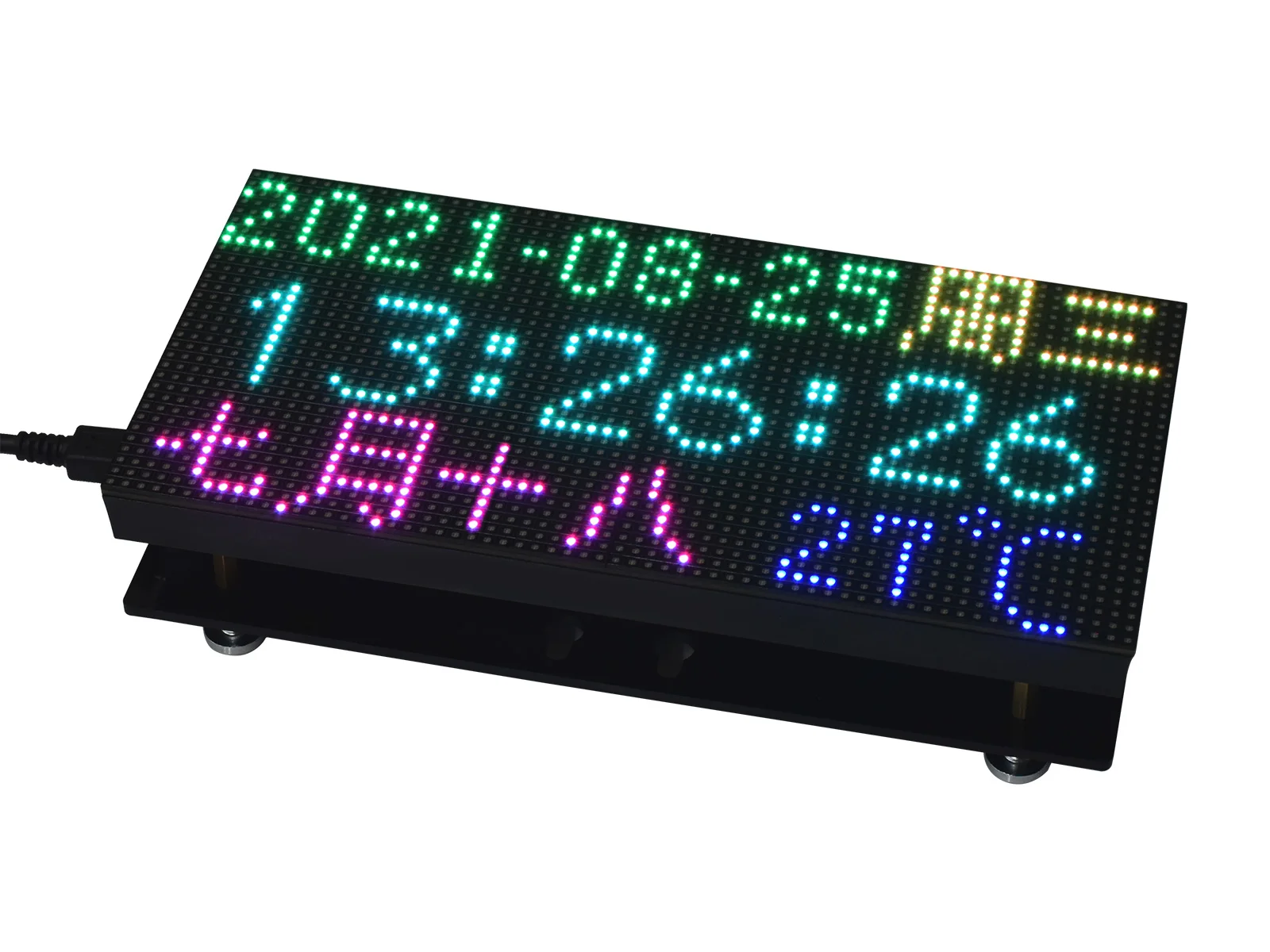 Waveshare RGB Full-Color LED Matrix Panel 64×32 Pixels Adjustable Brightness Supports Raspberry Pi Pico ESP32 | Компьютеры и офис