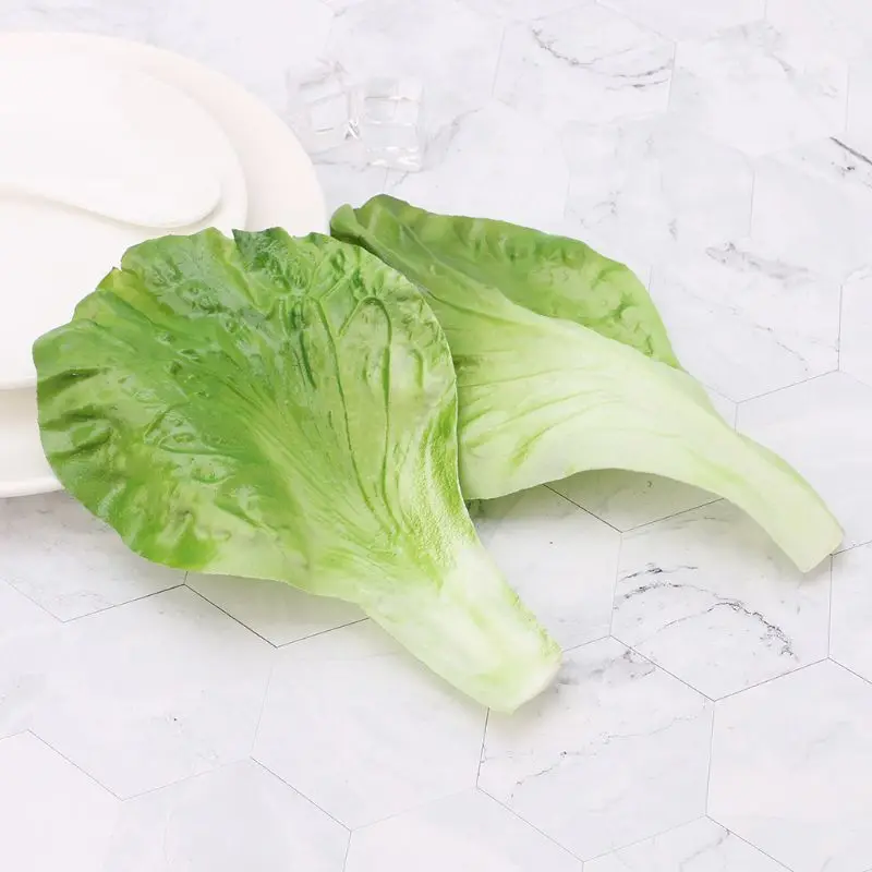 

1pc Artificial Vegetable Lettuce Leaves Simulation Fake Vegetable Leaves For Home Party Kitchen Festival Decoration