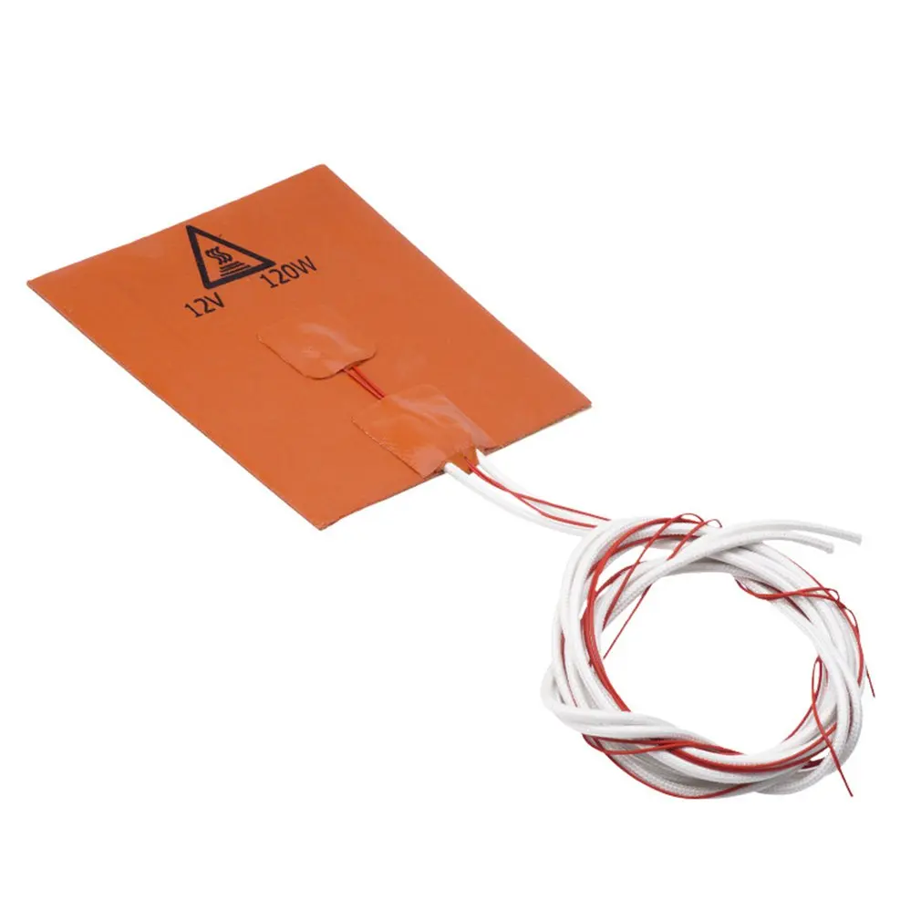 

3D Printer 24V 60W Silicone Heater Pad Heating Mat 100x100mm Heated Bed with NTC 100K Thermistor and 60cm Cable for Voron 0.1