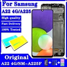 6,4 ''оригинальный A225 ЖК-дисплей для Samsung Galaxy A22 4G LCD A225F SM-A225F SM-A225FDS дисплей Сенсорная панель экран дигитайзер в сборе