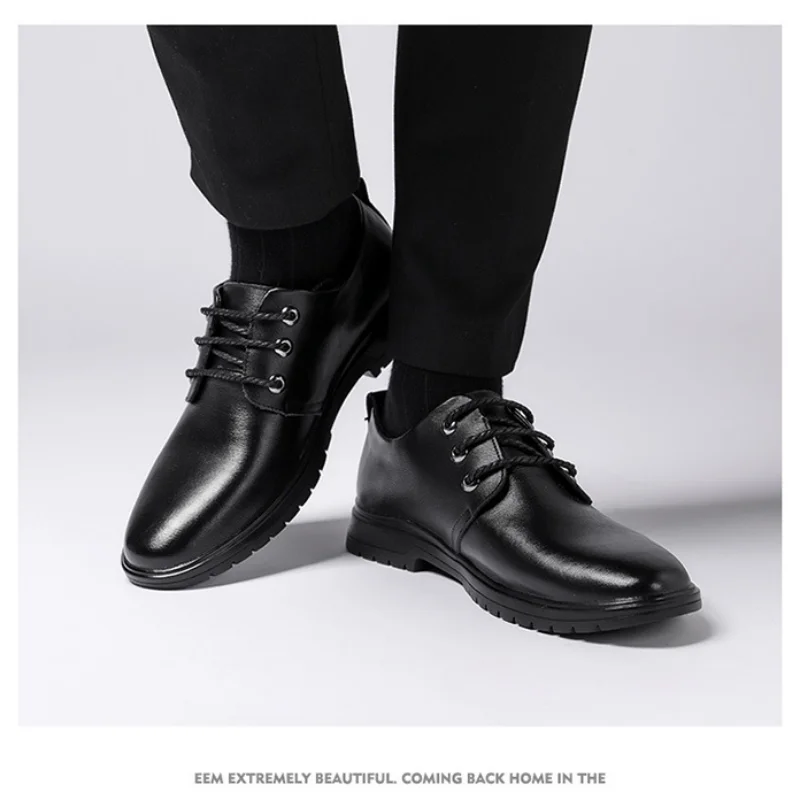 

2021 Early Autumn New British Style Men's Dress Shoes Breathable Pointed Toe Slip-on Casual Business Shoes Non-slip for Work