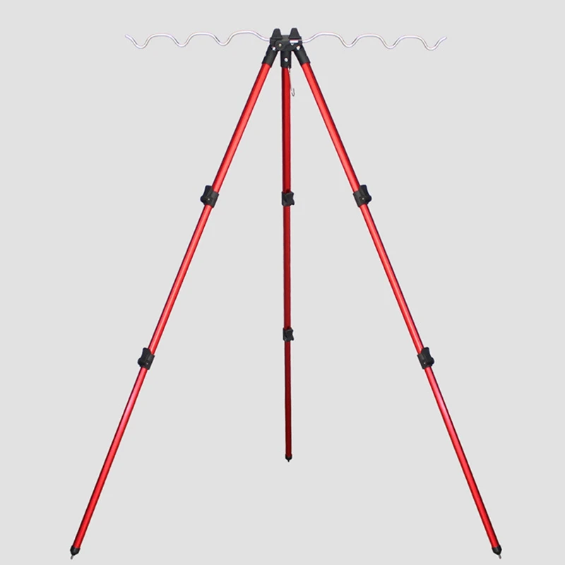 

Telescopic Fishing Rods Holder Collapsible Tripod Stand Sea Fishing Pole Bracket