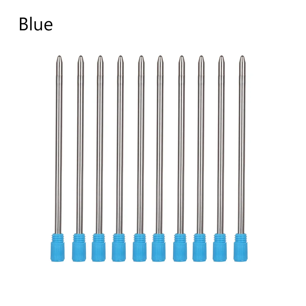 1PC Blue/Black Ink Metal Pen Refill Crystal Diamond Ballpoint Pen Student Pen Rod Writing Tools Office School Supplies
