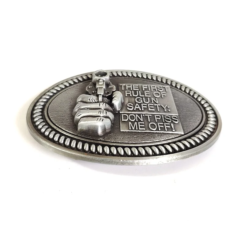 Стильный 3D пистолет Модель металлический ремень пряжка для мужчин и женщин