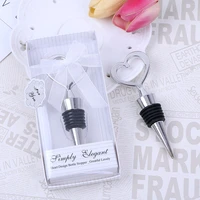 10pcslot party favors creative gift red wine stopper seasoning bottle for baby shower wedding souvenir birthday guests gift