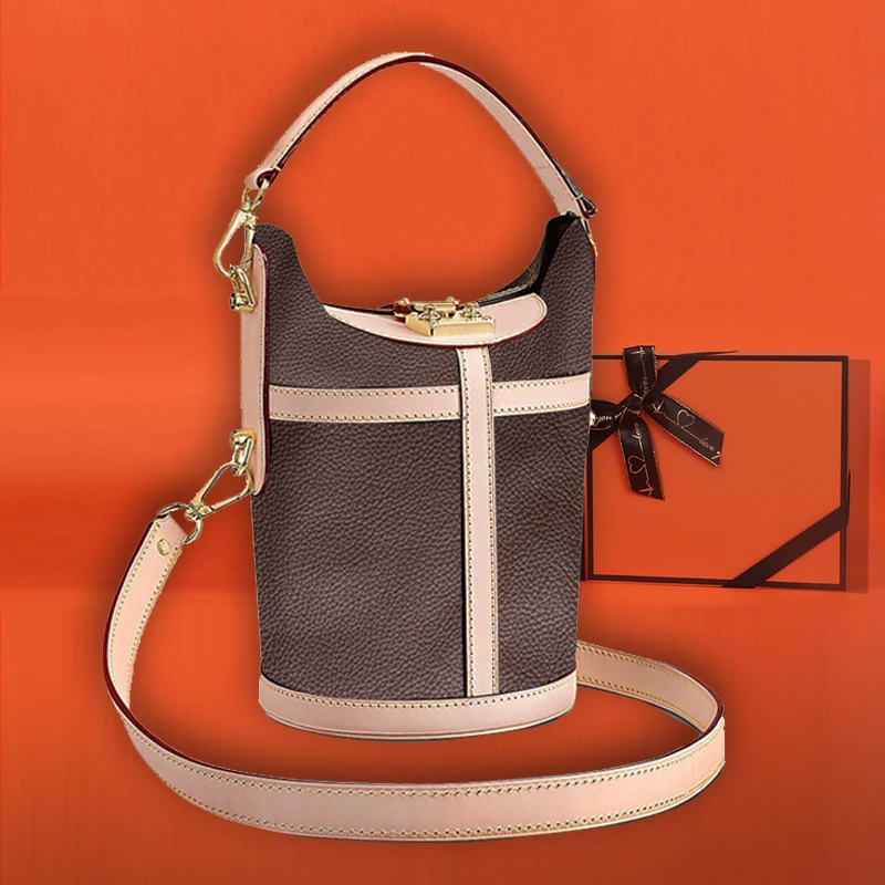 

2021 Woman Shoulder Bag Luxury Designer Brand Top Handle Duffle Leather Bucket Crossbody Fashion Lady handbag