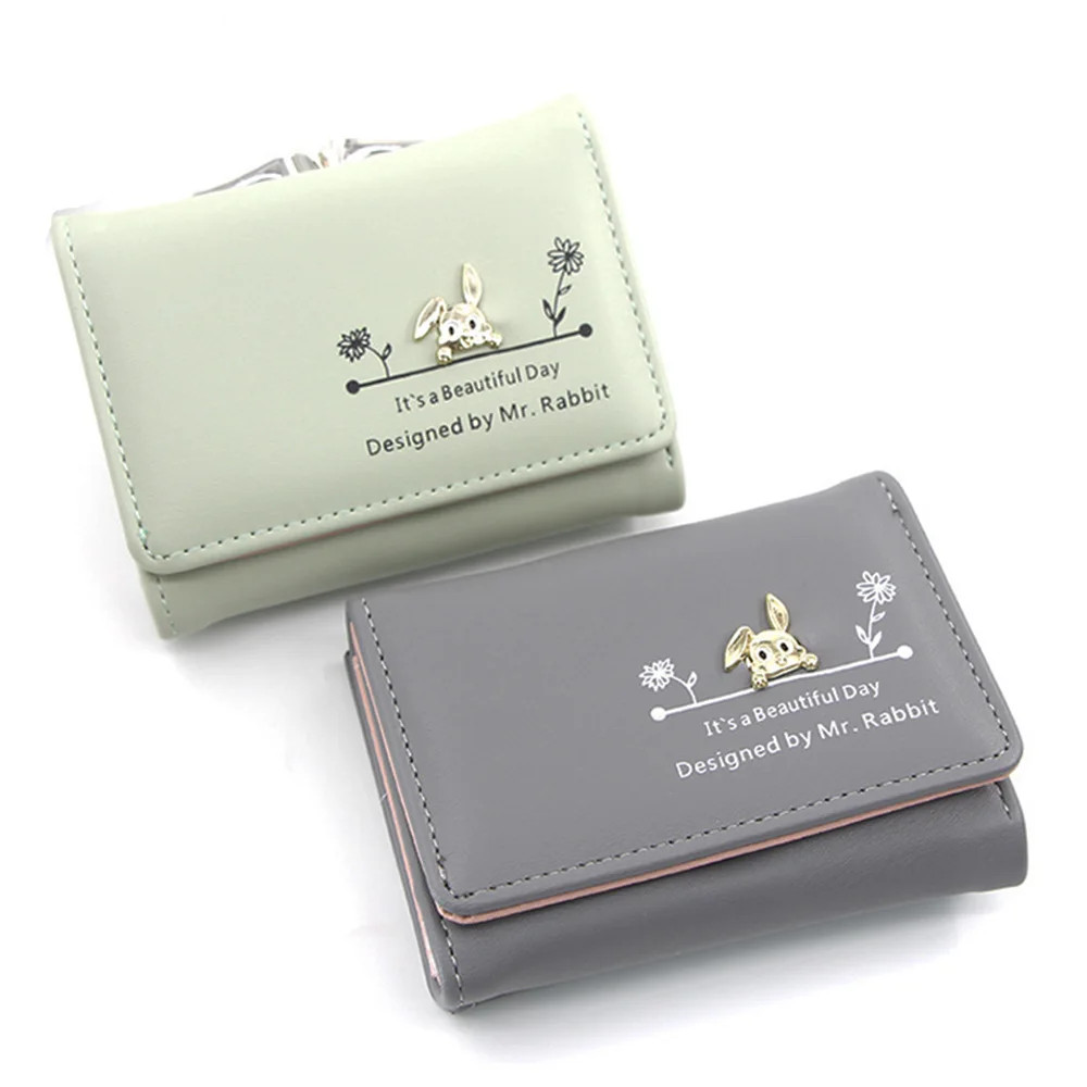 Новые милые дизайнерские женские маленькие кошельки в виде кролика Женский