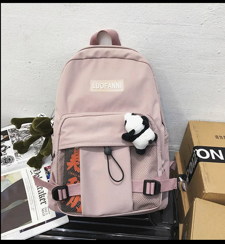 Рюкзак panda Higt качественный нейлоновый рюкзак на молнии мягкие однотонные Рюкзаки