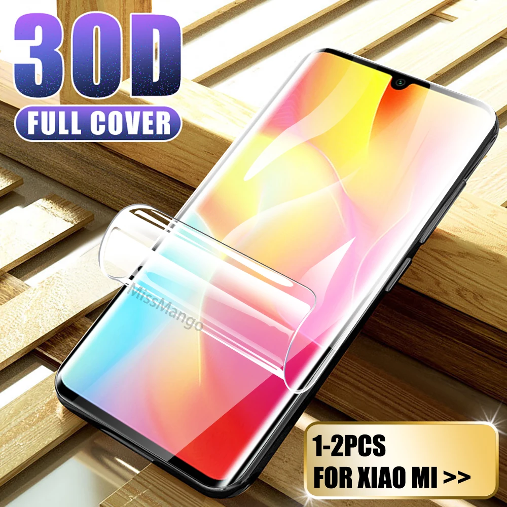 1-2 pcs Hydrogel Film For Xiaomi Note 10 lite Screen Protector 8 Lite 9T Pro CC9 9 SE Not Glass | Мобильные телефоны и