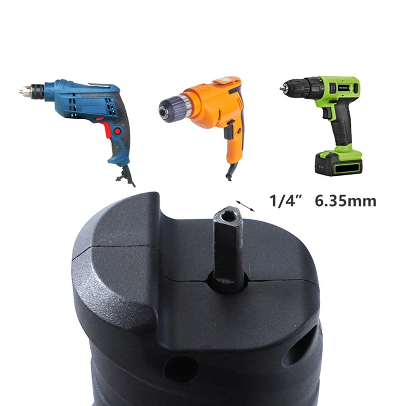 

1/4 Inch Triple-cornered Shank Electric Drill Conversion Head Multi-Function Conversion Saw Woodworking Tool Accessories