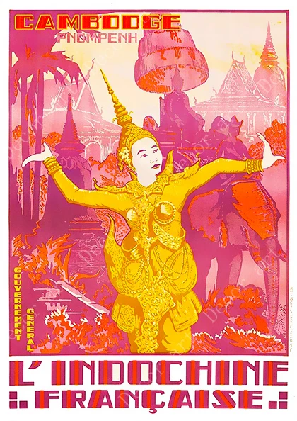 Юго Восточная Азия Камбоджа Ангкор Ват кхмер дорожные холщовые картины