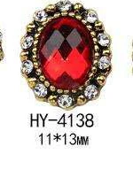 HY-4138 10pcs 10 шт./лот, древний сплав, дизайн ногтей, 3d, плоская задняя сторона, цветные бриллианты, жемчужные ювелирные изделия, стразы, украшения для ногтей - Цвет: HY-4138 10pcs