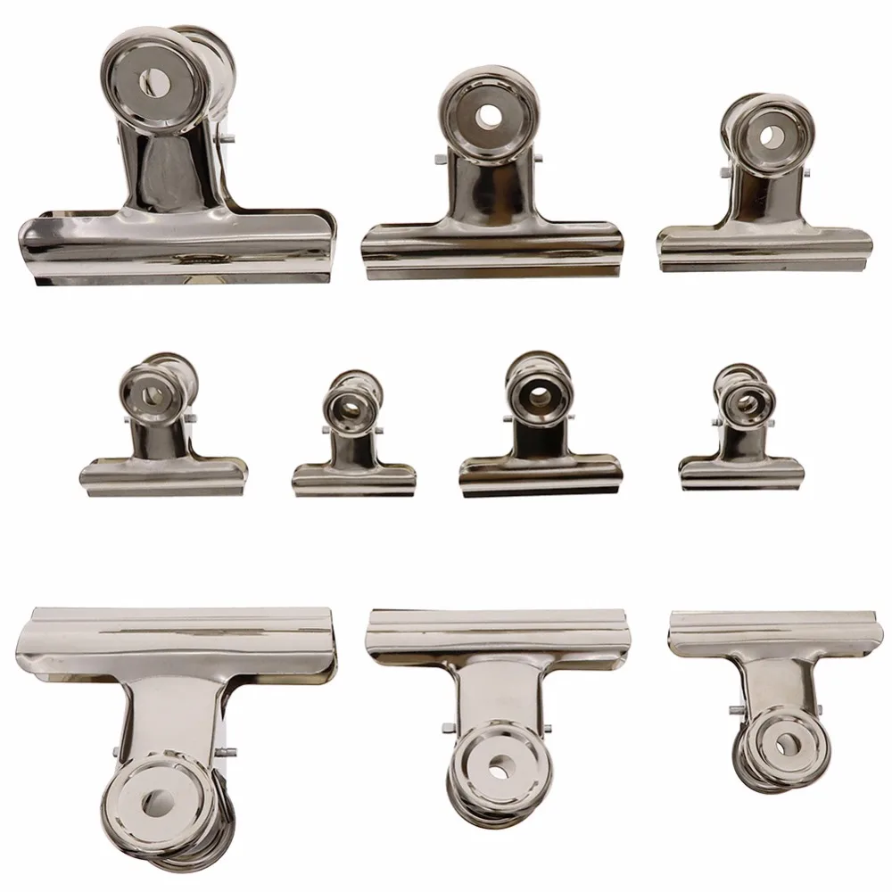 2 шт. сумка из нержавеющей стали зажим для домашней еды прищепки офисные файлы