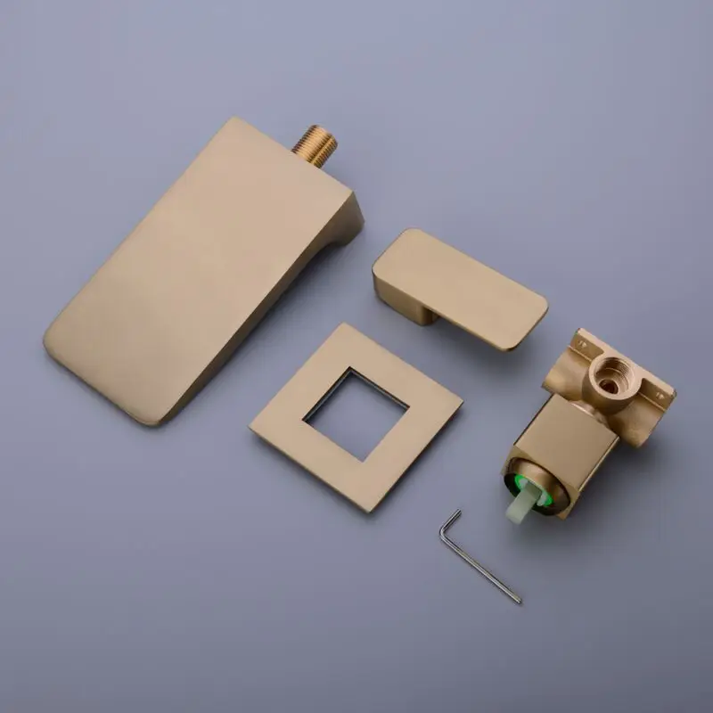 Настенный смеситель-водопад для ванной латунный Смеситель раковины