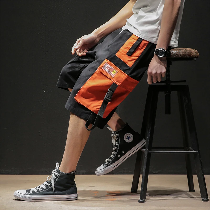 Шорты мужские с эластичным поясом уличная одежда карго повседневные модные