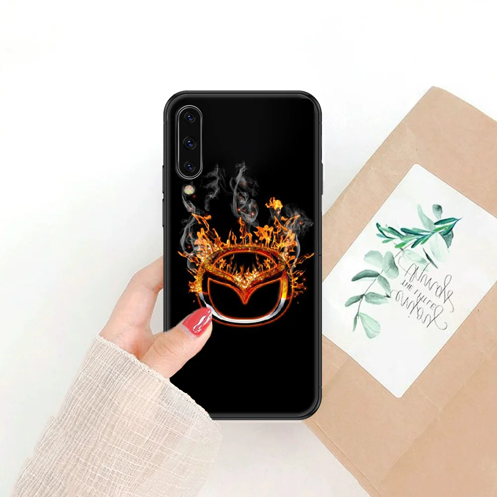 

Brand Mazda car Phone case For Samsung Galaxy A 3 5 7 8 10 20 21 30 40 50 51 70 71 E S 2016 2018 4G black painting Etui tpu back