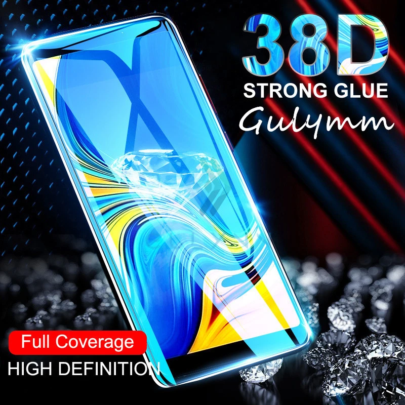 Защитное стекло 38D для Samsung Galaxy A10 A20 A30 A40 A50 A60 S пленка экрана A70 A80 A90 A20E M10 M20 M30
