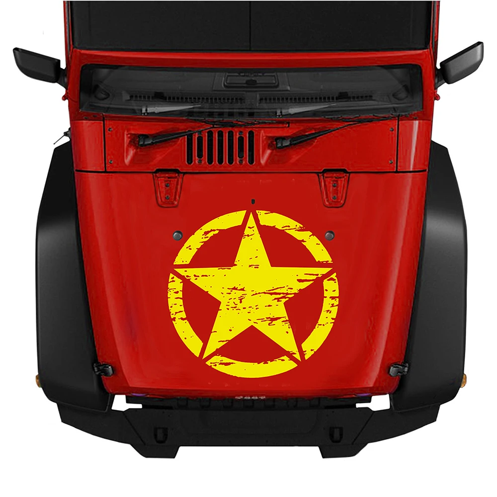 50x50 см Новая Большая наклейка s автомобили армия Звезда для Jeep на капот автомобиля