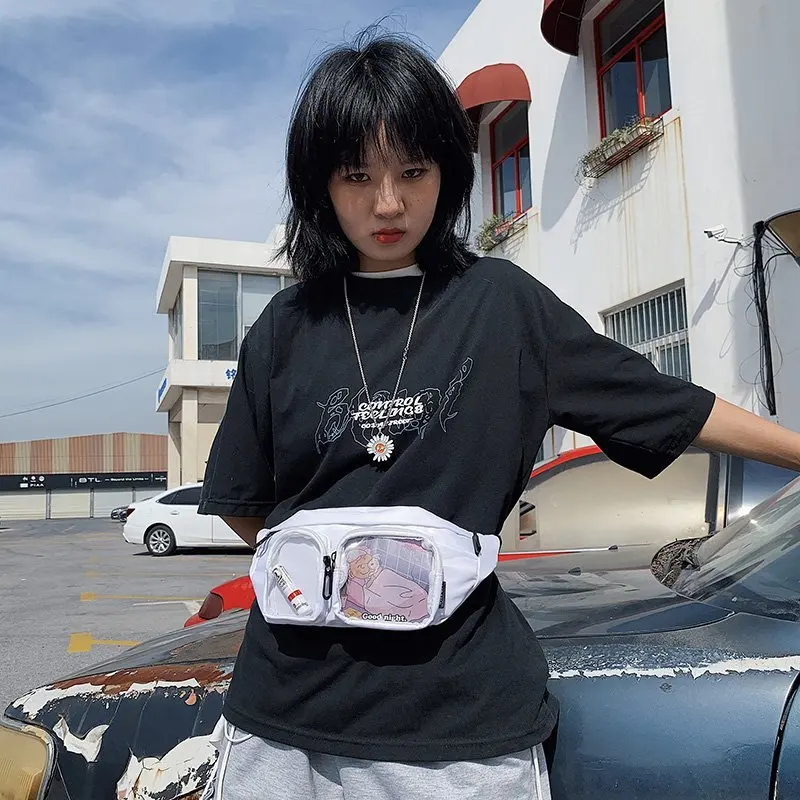 Поясная Сумка унисекс для мужчин нейлоновая Водонепроницаемая прозрачная