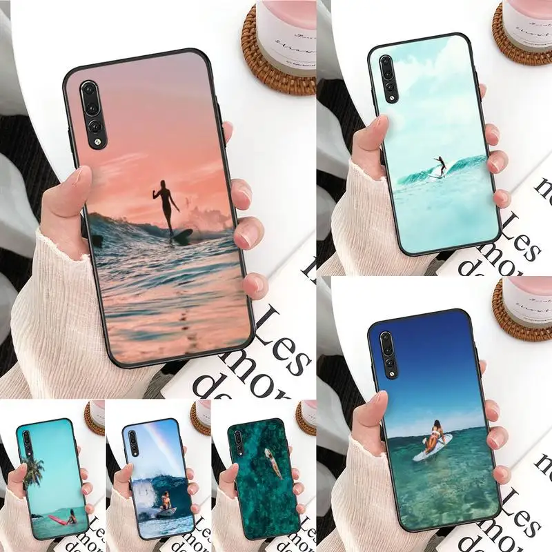Чехол Yinuoda для летнего серфинга Huawei Mate 30 Pro P20 P30 P40 pro lite Y7 Y6 2019 чехол Honor 8X 8A 10 20lite 10i |