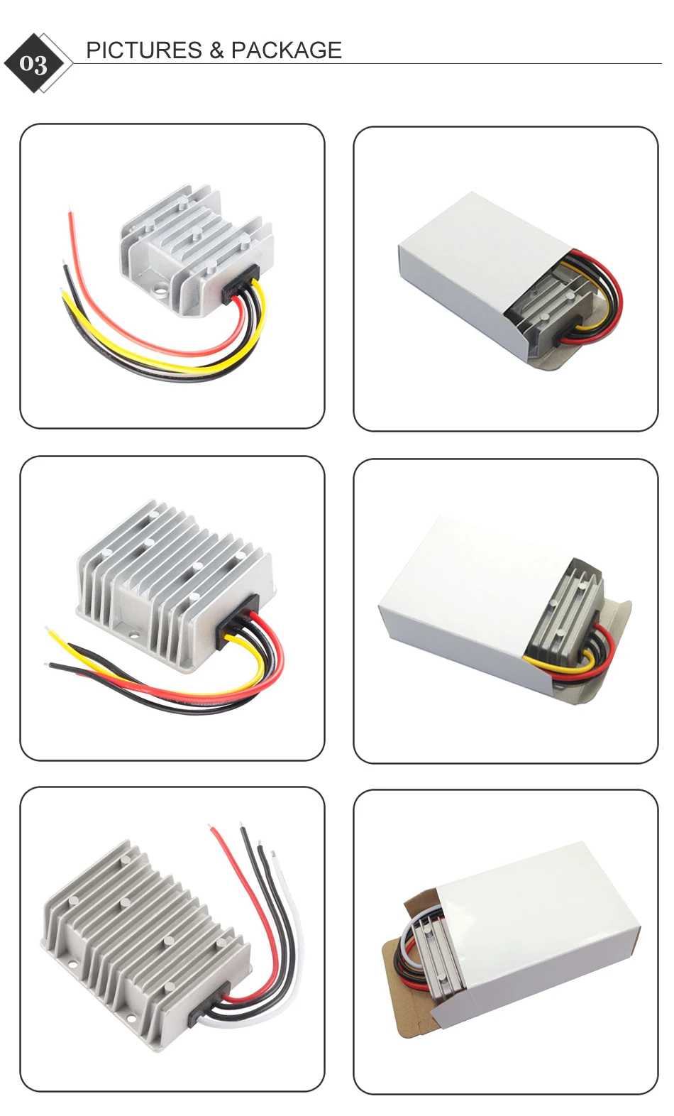 RCNUN DC 8-40V к DC 12V 13,8 V 1A 3A 6A 10A 15A 20A 25A повышающий понижающий преобразователь стабилизатор напряжения CE RoHS для автомобилей на солнечной батарее