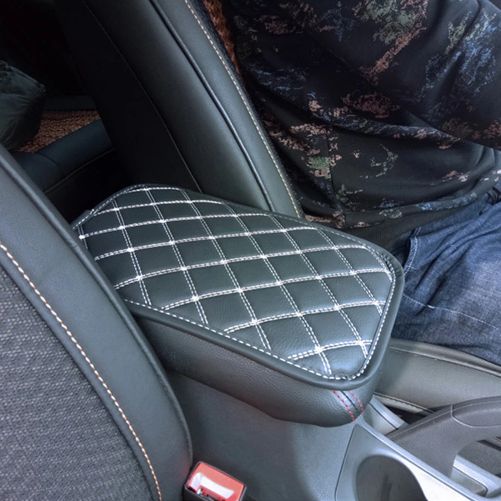 Кожаный коврик для автомобильного подлокотника универсальный внутренний ящик