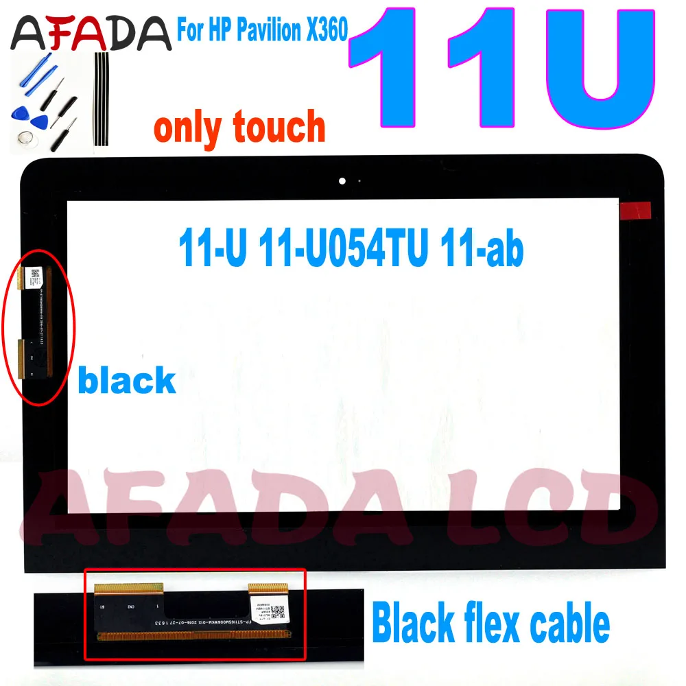 Сенсорный экран 11 6 дюйма для HP Pavilion X360 11U 11-U 11-U054TU 11-ab дигитайзер с черным гибким
