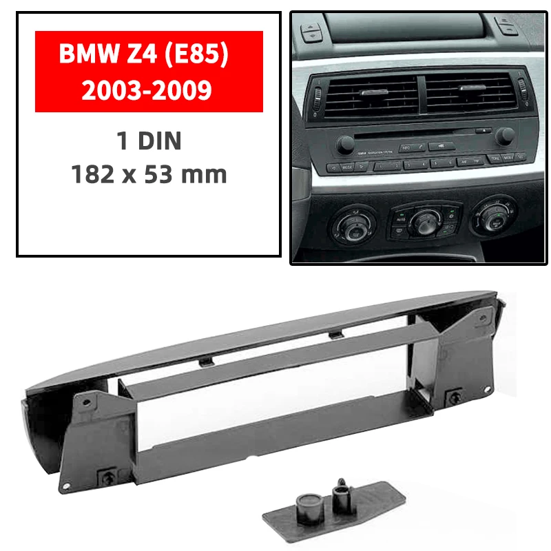 One din Car Radio Fascia frame For BMW Z4 (E85) 2003-2009  Dash Facia Panel Stereo Audio Bezel dash Mount DVD Player Kit Auto