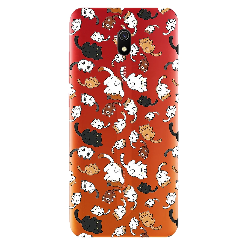

Korea Cute Case for Xiaomi Redmi 8 Redmi 8A Cartoon Cat Soft Tpu Case Shock Absorbing Non Slip Transparent Flexible Case