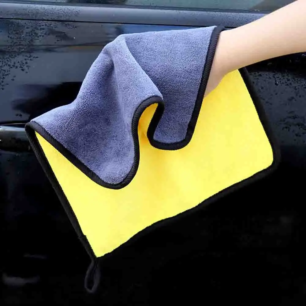Car Microfiber Cleaning Cloth Towel Ultrasoft Quick Drying 800GSM Polishing Waxing Auto Double Sided Clean Easy To | Автомобили и