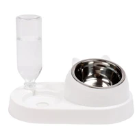 pet bowl drinking fountains bowls durable dogs automatic stainless steel plastic cat water dispenser