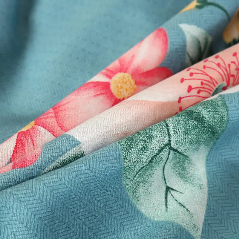 Постельное белье 1 шт. хлопковая простыня с цветочным принтом для двуспальной