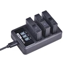 Оригинальный аккумулятор Mijia + зарядное устройство с 3 слотами и светодиодным индикатором для экшн-камеры Xiaomi Mijia 4k Mini, Xiaomi Mijia RLDCD1FM