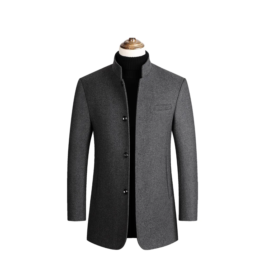 Men's Tweed Coat,Men's Trench Coat Jacket,Middle-aged Dad's Coat,collar Tweed Coat,Middle-aged and Old Wool Coat,Tweed Coat Men