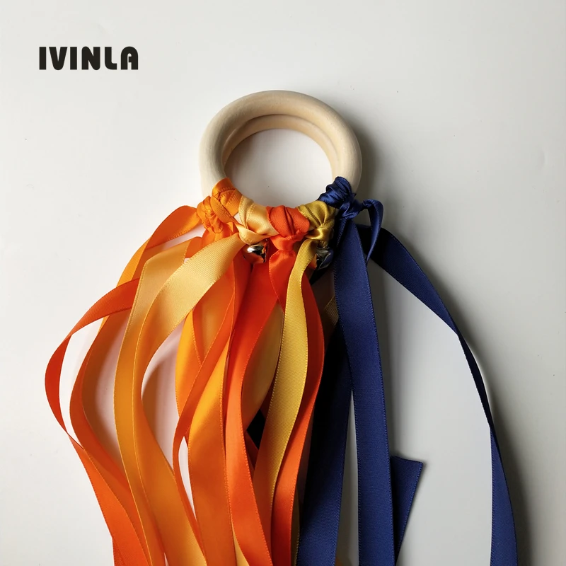 Новинка 20 шт./лот оранжевое деревянное кольцо искусственный змей игрушка