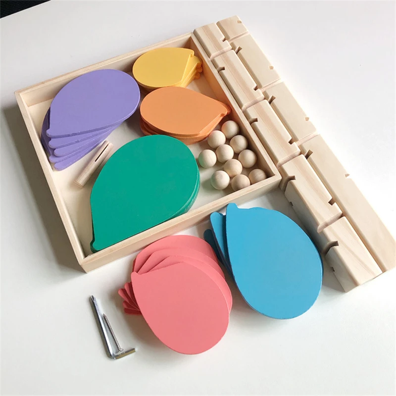 &Aacute;rbol con sonido de m&aacute;rmol de madera, juego de pelota interactivo, bloques de Jenga, juguetes educativos para ni&ntilde;os, &aacute;rbol con sonido de madera-4