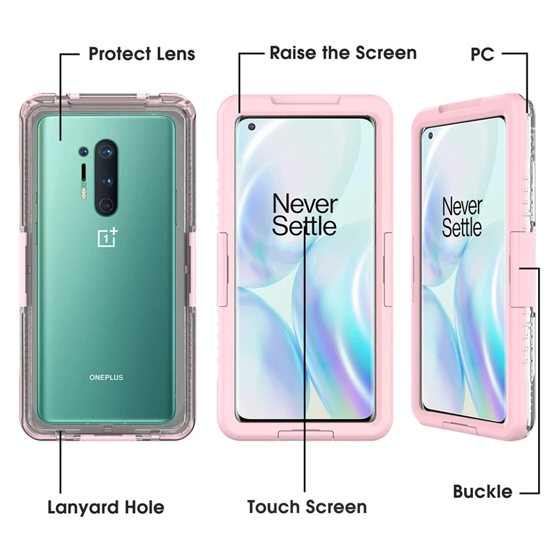 ip68 waterproof case for oneplus 9 pro case full protection shockproof cover one plus 8 pro 7 pro 7t 6t 8t nord n10 n200 5g case free global shipping