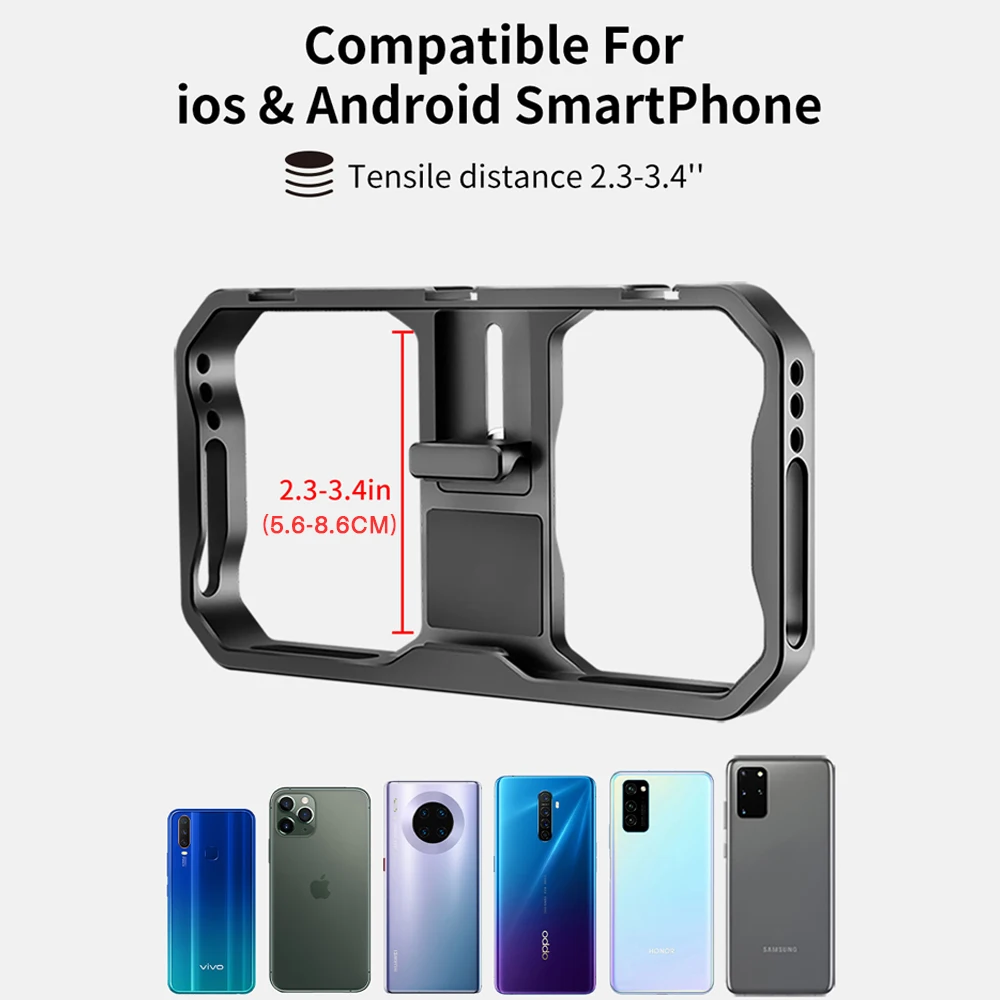 Металлический штатив для смартфона Ulanzi U Rig II 3 башмака ручной стабилизатор видео