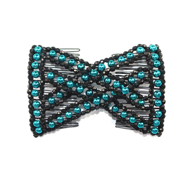 Волшебная расческа для волос EZ бисера двойной эластичные тонкие женские клипсы