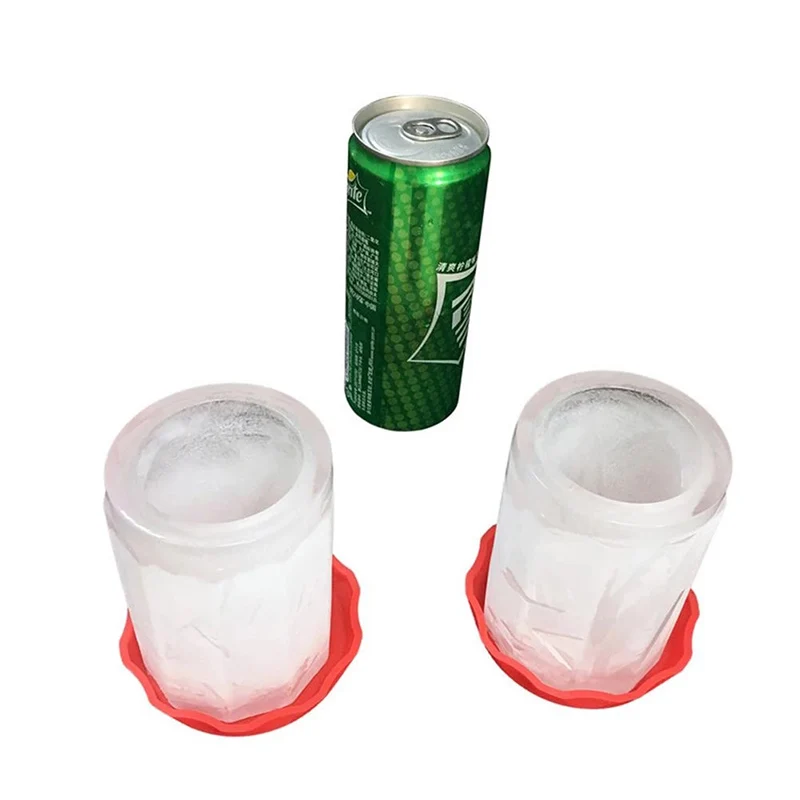 

Glass Ice Mold Cup Shape Ice Tray Maker Ice Cup Silicone Mold For Summer Party Outdoor F2