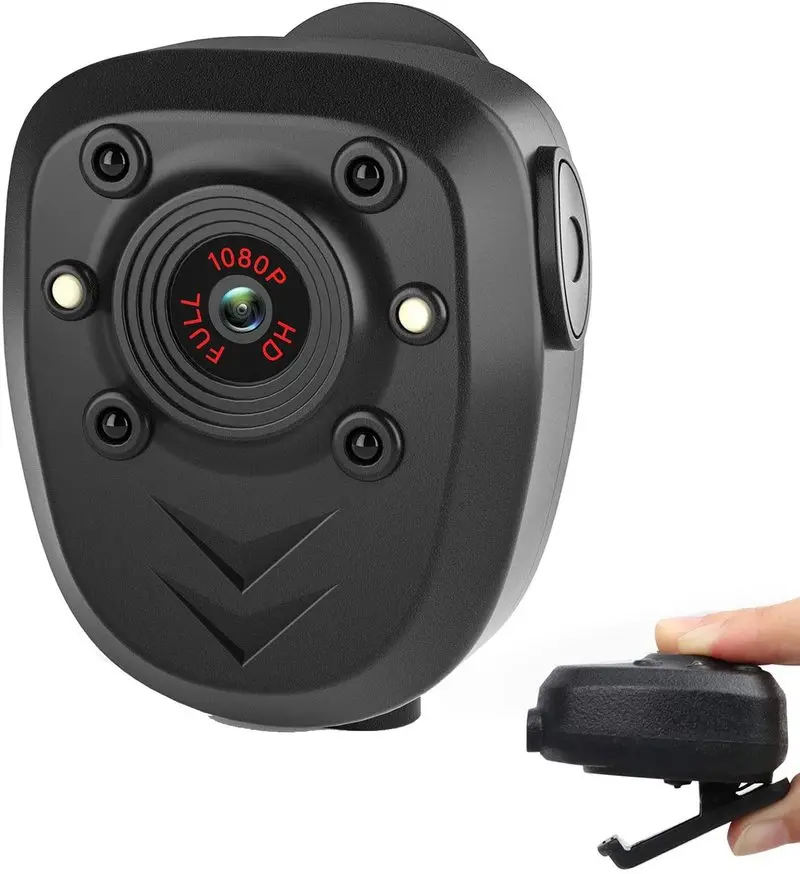 

Wearable mini camera recorder with night vision function HD1080P video law enforcement law enforcement security home camera