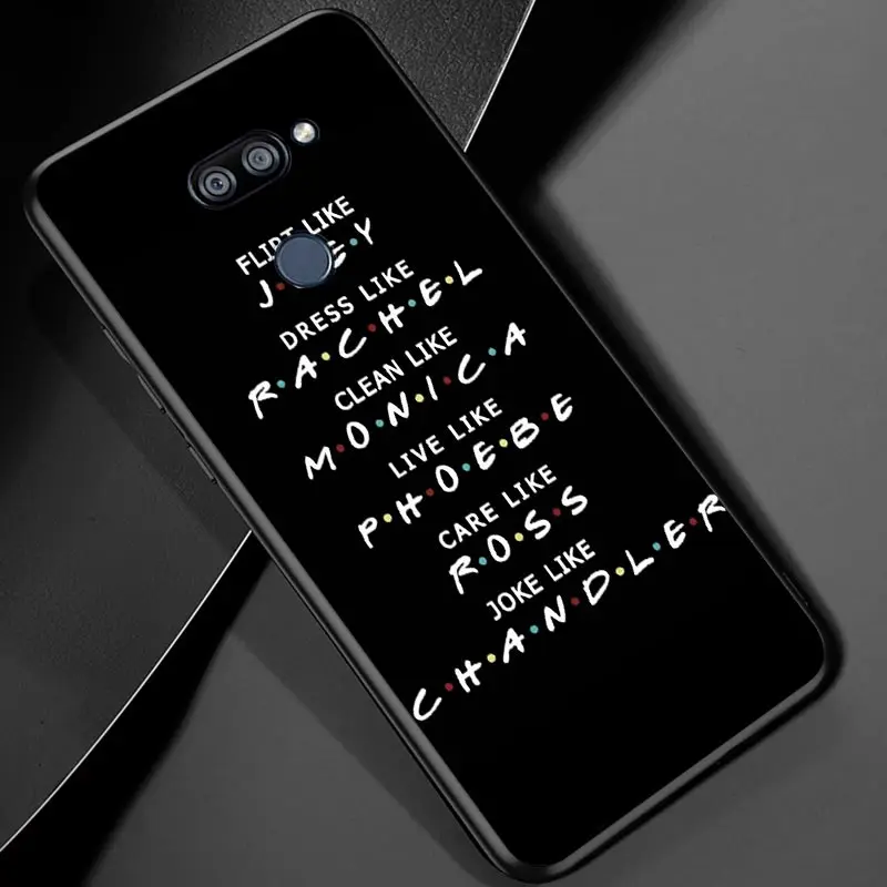 

Friends TV series For LG K22 K71 K61 K51S K41S K30 K20 K50S K40S Q60 V60 V50 V40 V35 V30 G8 ThinQ Black Phone Case