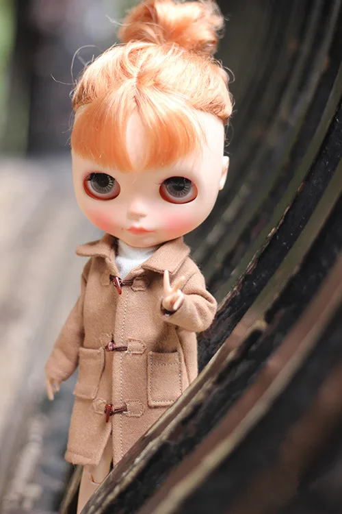 Одежда для кукол Blythes OB24 простая и легкая в использовании пуговица с рогом